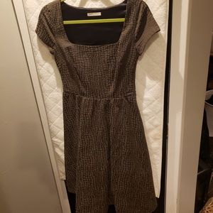 Feminine square neck dress